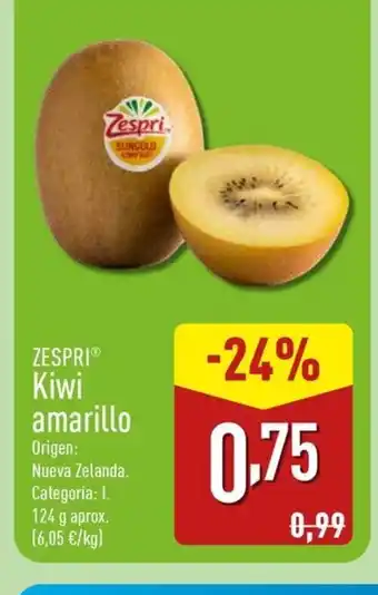 ALDI ZESPRI Kiwi amarillo oferta