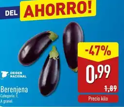 ALDI Berenjena oferta