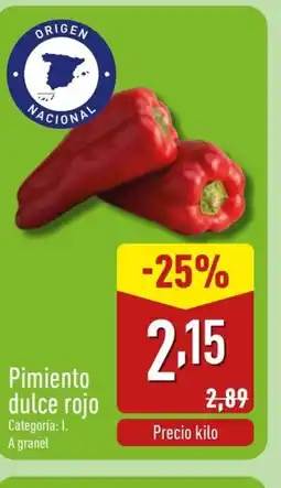 ALDI Pimiento dulce rojo oferta