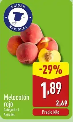 ALDI Melocotón rojo oferta