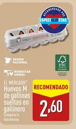 ALDI EL MERCADO Huevos de gallinas sueltas en gallinero oferta