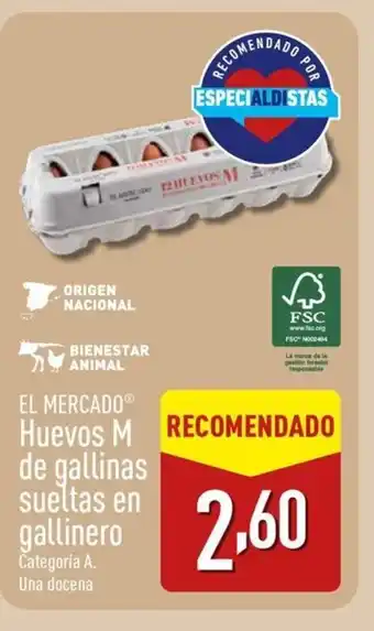 ALDI EL MERCADO Huevos de gallinas sueltas en gallinero oferta