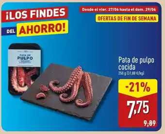 ALDI Pata de pulpo cocida oferta