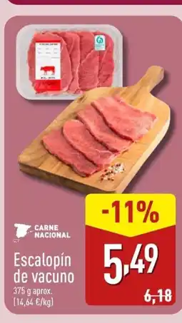 ALDI Escalopín de vacuno oferta