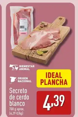 ALDI Secreto de cerdo blanco oferta