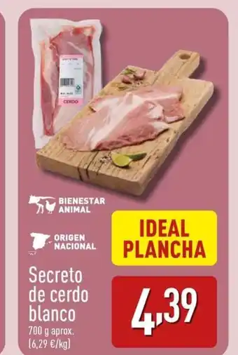 ALDI Secreto de cerdo blanco oferta