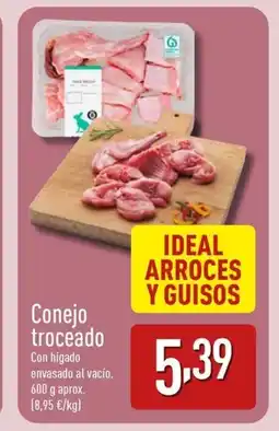 ALDI Conejo troceado oferta