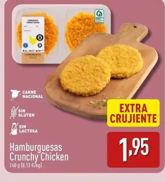 ALDI Hamburguesas Crunchy Chicken oferta