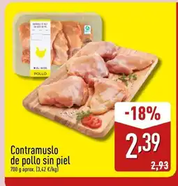 ALDI Contramuslo de pollo sin piel oferta