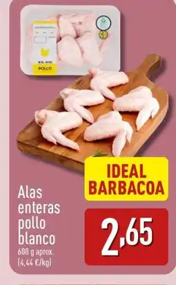 ALDI Alas enteras pollo blanco oferta