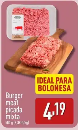 ALDI Burger meat picada mixta oferta