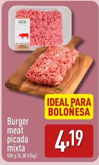 ALDI Burger meat picada mixta oferta