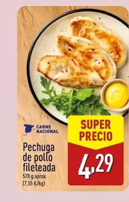 ALDI Pechuga de pollo fileteada oferta