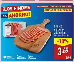 ALDI Filetes de lomo adobados oferta