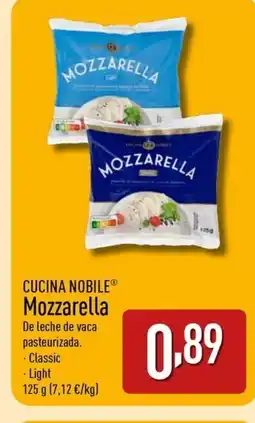 ALDI CUCINA NOBILE Mozzarella oferta