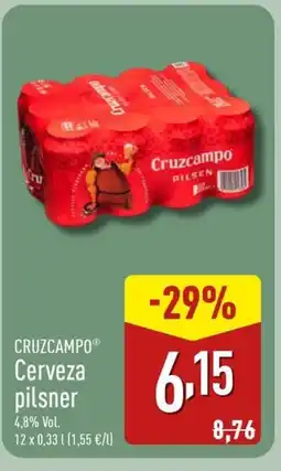 ALDI CRUZCAMPO Cerveza pilsner oferta