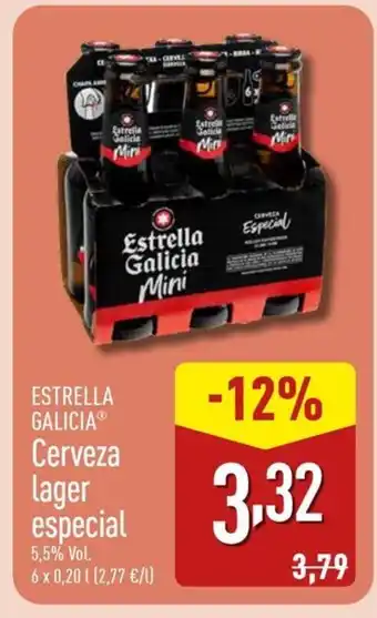 ALDI ESTRELLA GALICIA Cerveza lager especial oferta