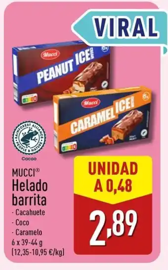ALDI MUCCI Helado barrita oferta