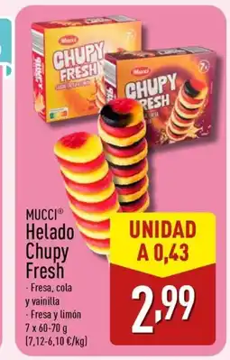 ALDI MUCCI Helado Chupy Fresh oferta