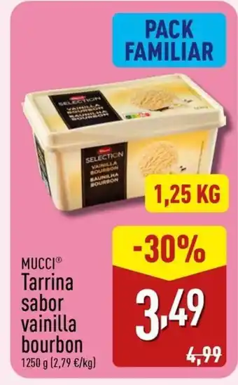 ALDI MUCCI Tarrina sabor vainilla bourbon oferta