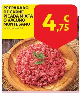 Alcampo Preparado de carne picada mixta o vacuno montesano oferta