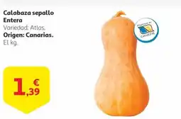 Alcampo Calabaza sepallo Entera oferta