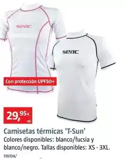 Bauhaus Seac - camiseta térmica t-sun oferta