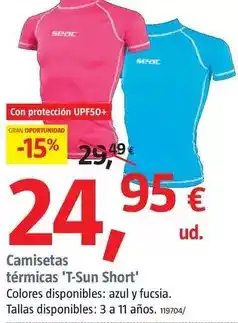 Bauhaus Seac - camiseta térmica t-sun short oferta