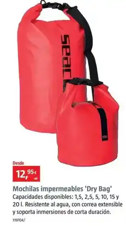 Bauhaus Seac - mochilas impermeables dry bag oferta