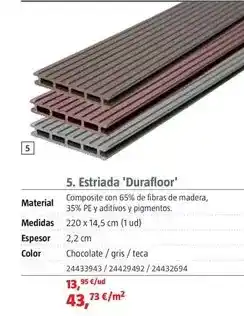 Bauhaus Estriada durafloor oferta