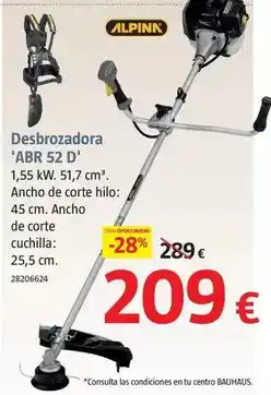 Bauhaus Alpina - desbrozadora abr 52 d oferta