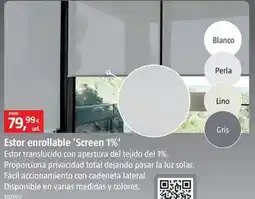 Bauhaus Estor enrollable 'screen 1%' oferta