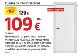 Bauhaus Puertas de interior lacadas 'nazca' oferta