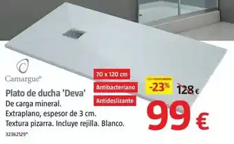 Bauhaus Camargue - plato de ducha 'deva' oferta