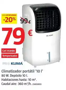 Bauhaus Pro klima - climatizador portátil '10 i' oferta