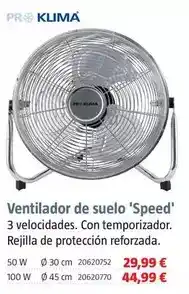 Bauhaus Pro klima - ventilador de suelo 'speed' oferta