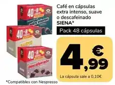 Supeco Siena - cafe en capsulas extra intenso oferta