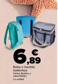 Supeco Bolsa o mochila isotermica oferta