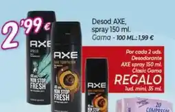 Alsara Supermercados Axe - desod oferta