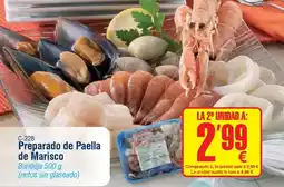 Abordo Preparado de paella de marisco oferta