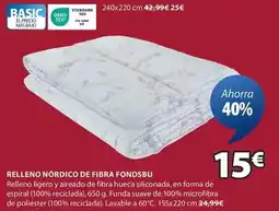 JYSK Standard - relleno nordico de fibra fondsbu oferta