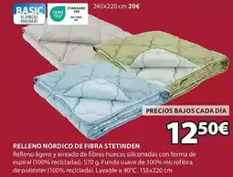JYSK Basic - relleno nordico de fibra stetinden oferta