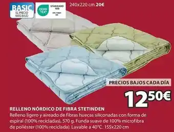 JYSK Basic - relleno nordico de fibra stetinden oferta
