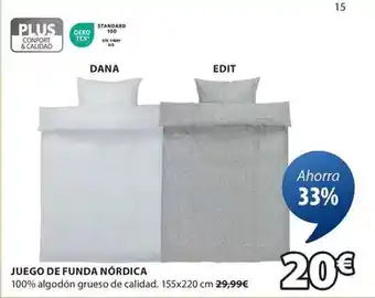 JYSK Plus - juego de funda nordica oferta