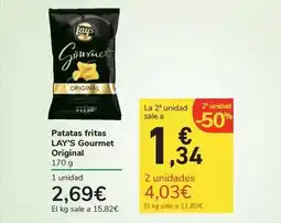 Carrefour Express Lay's - patatas fritas gourmet original oferta
