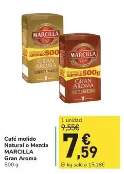 Carrefour Express Marcilla - cafe molido natural o mezcla oferta