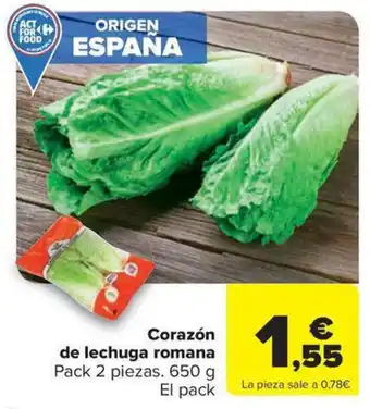 Carrefour Market Corazón de lechuga romana oferta