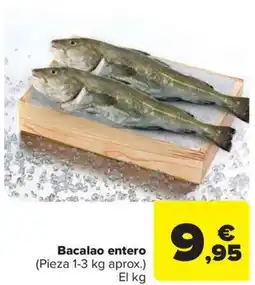 Carrefour Market Bacalao entero oferta