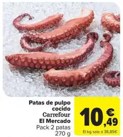 Carrefour Market Patas de pulpo cocido Carrefour El Mercado oferta