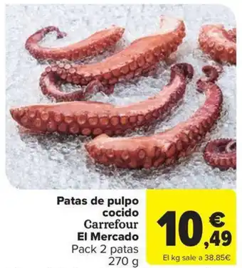 Carrefour Market Patas de pulpo cocido Carrefour El Mercado oferta